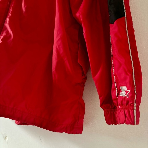 Mens Starter Jacket Ohio State Buckeyes Red Full Zip size medium - Picture 4 of 12